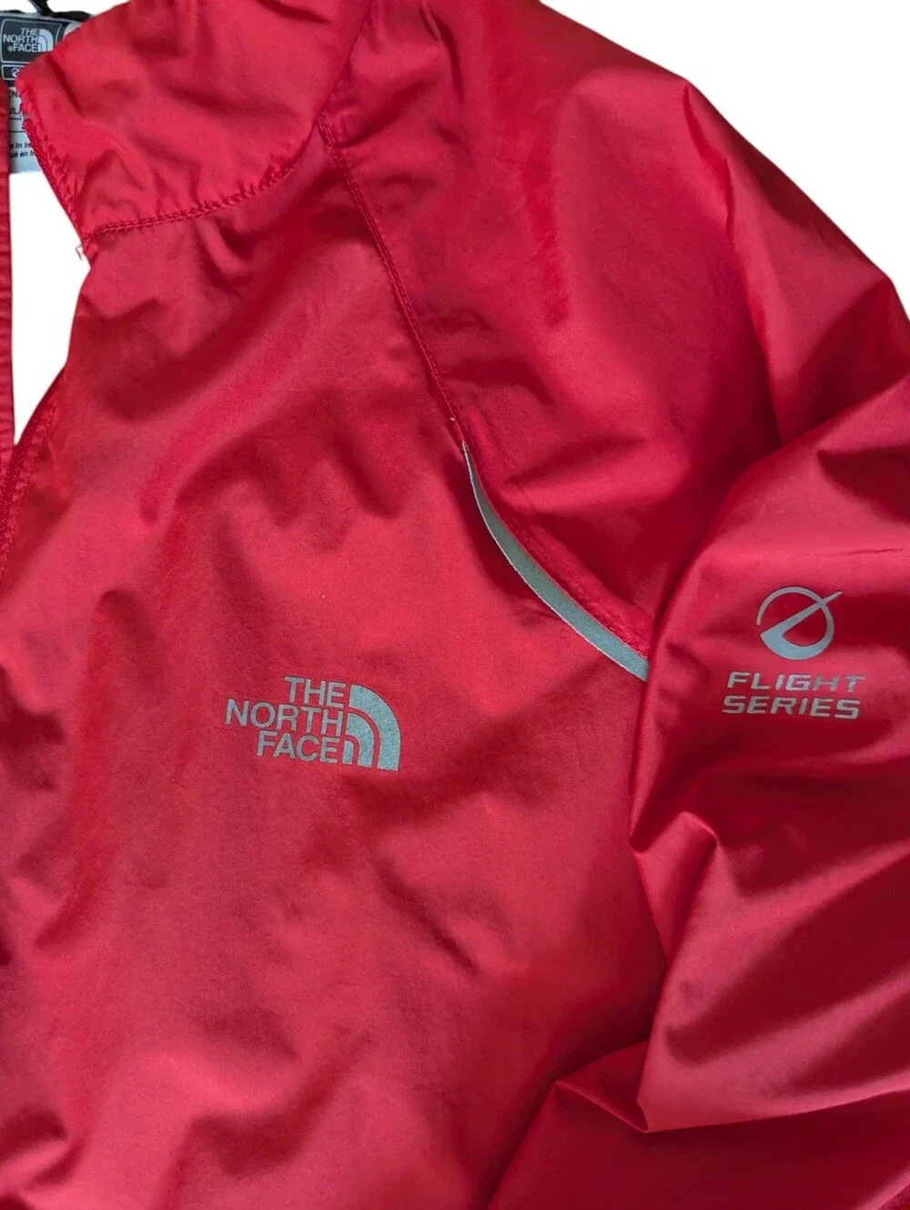 The North Face Cycling Reflective Windbreaker Flight Series Zip Up Jacket Sz S